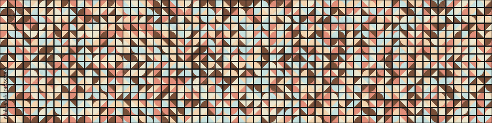 Fototapeta premium Abstract Geometric Pattern generative computational art illustration