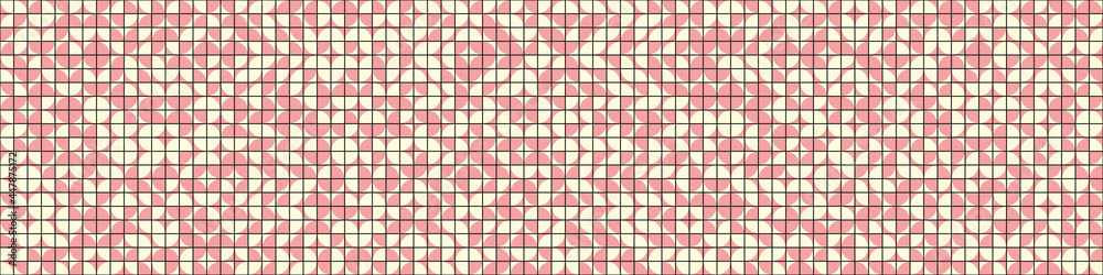 Fototapeta premium Abstract Geometric Pattern generative computational art illustration