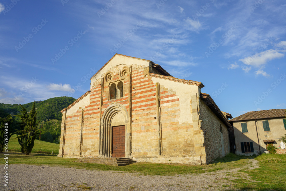 San Zaccaria, medieval church in Oltrepo Pavese, Italy