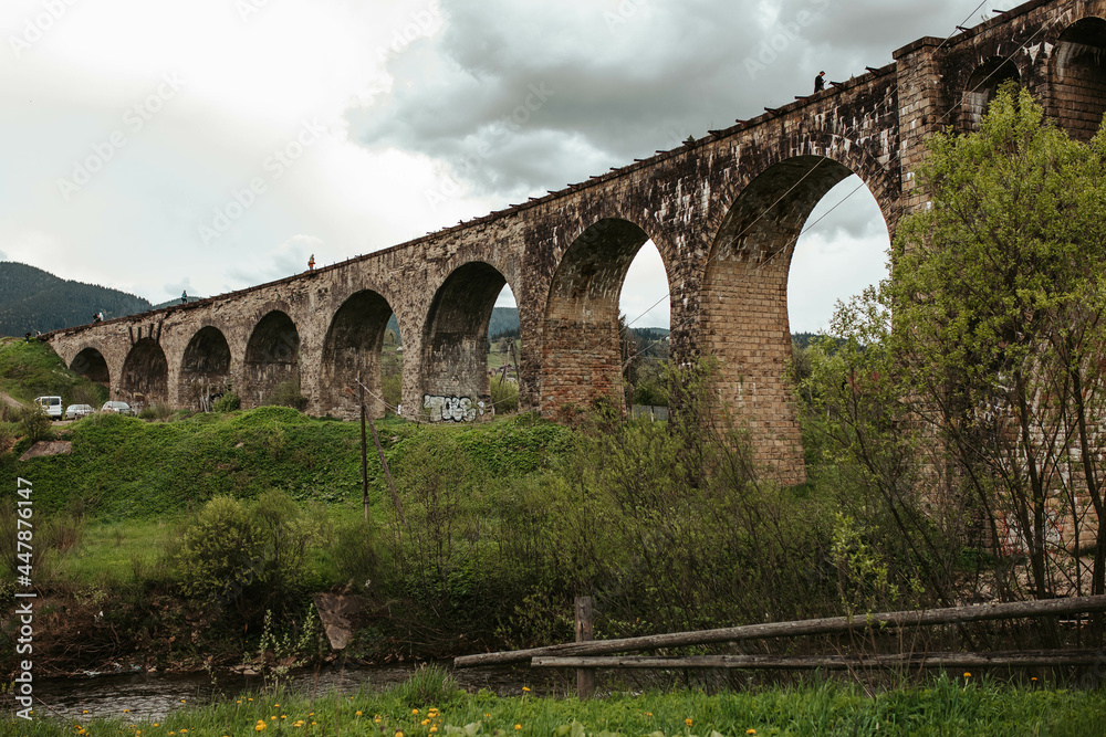 old bridge Vorohta Carpatians 