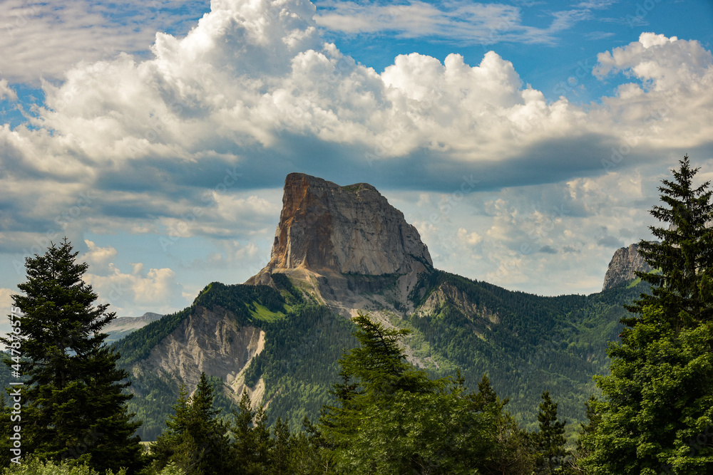 Fototapeta premium Mont aiguille in the vercors in france
