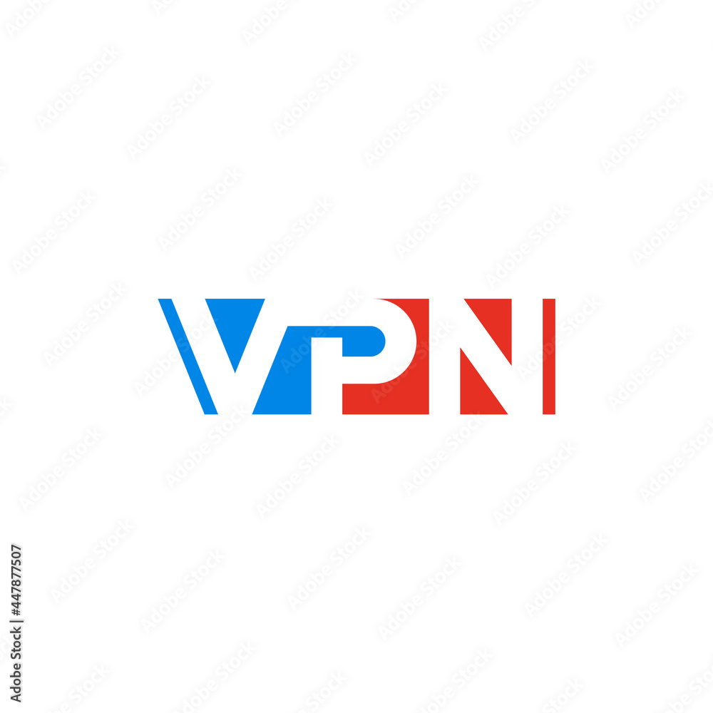 VPN initial letter, negative space. Business logo design. VPN initial letter, negative space. Business logo design.