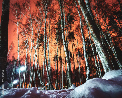sunset in the mountains
