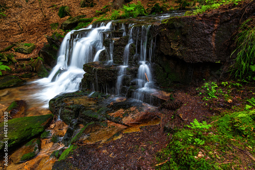 Waterfall Jesen  ky Czech republic