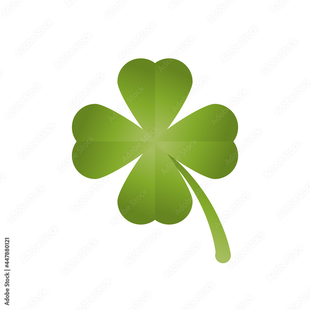 Four leaf clover isolated on white background Four leaf clover isolated on white background