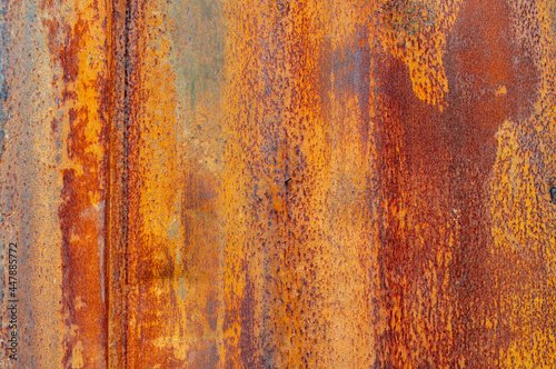 Old metal surfaces that rust and lack maintenance.
