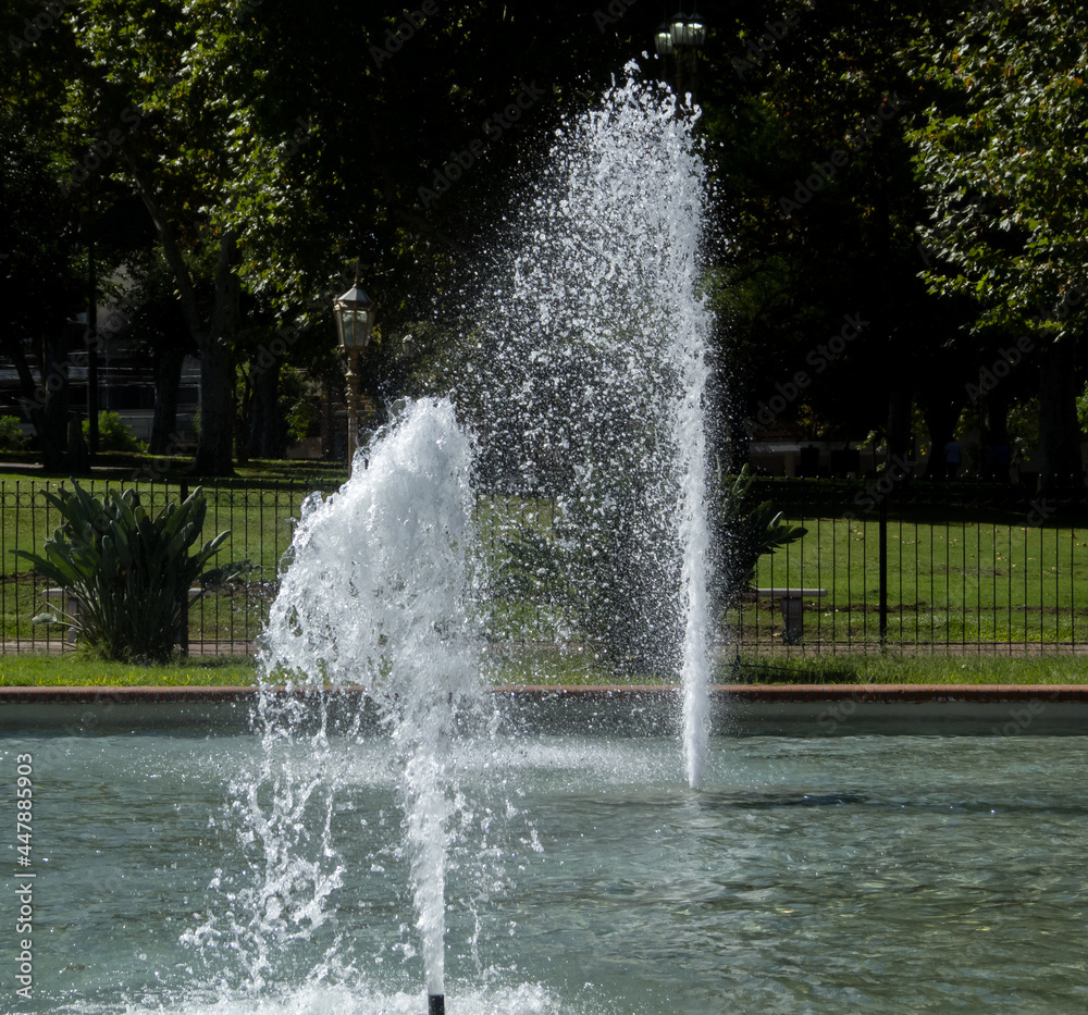 Dancing water in the park