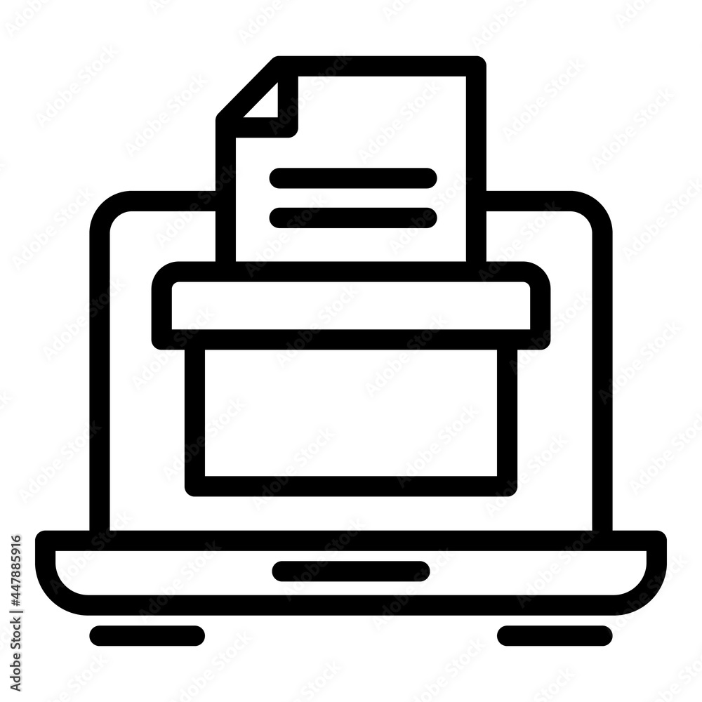 Result online vote icon. Outline Result online vote vector icon for web design isolated on white background Result online vote icon. Outline Result online vote vector icon for web design isolated on white background