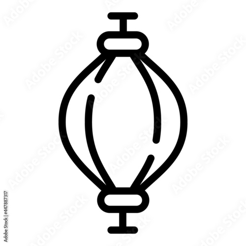 Boxing equipment icon. Outline Boxing equipment vector icon for web design isolated on white background
