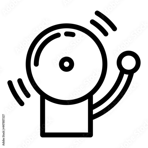 Boxing time icon. Outline Boxing time vector icon for web design isolated on white background
