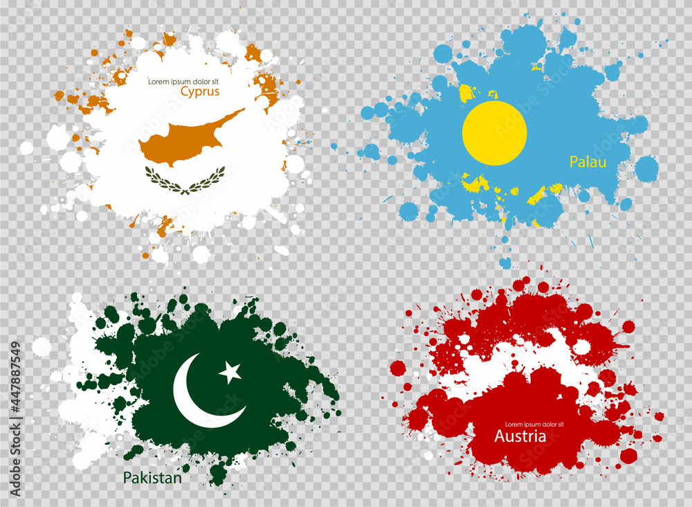 paint spot of flag en transparent background paint spot of flag en transparent background