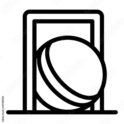 Croquet ball gate icon. Outline Croquet ball gate vector icon for web design isolated on white background