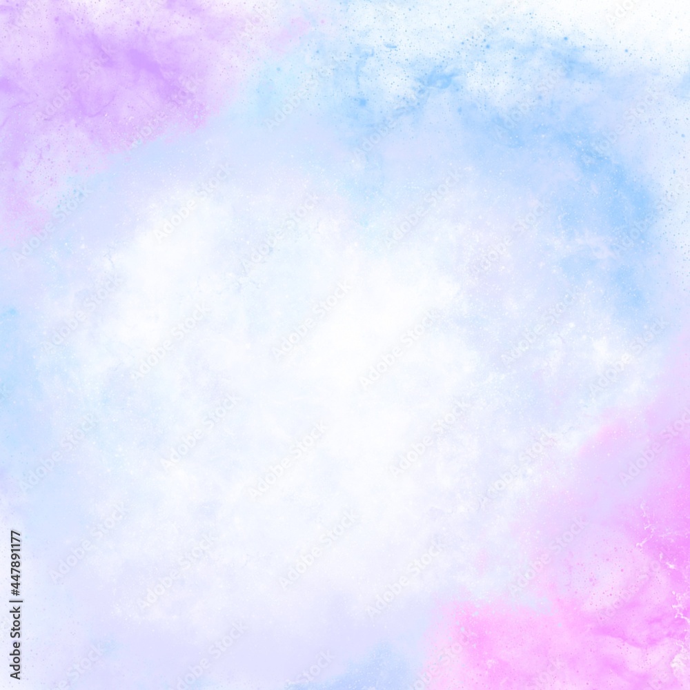 abstract watercolor background in pink and blue colours