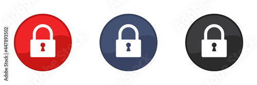 A set of locks. Vector illustration