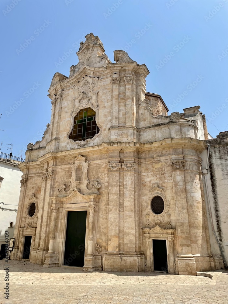 Putignanon Old City  Streets and Decorations Puglia Italy