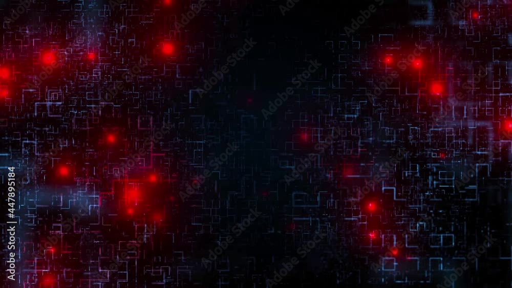 4K HUD Futuristic screen digital Loop Animation. Digital technologic tunnel. 3D Big Data Digital tunnel square futuristic matrix network. Technological and connection glowing rays background. 4K HUD Futuristic screen digital Loop Animation. Digital technologic tunnel. 3D Big Data Digital tunnel square futuristic matrix network. Technological and connection glowing rays background.