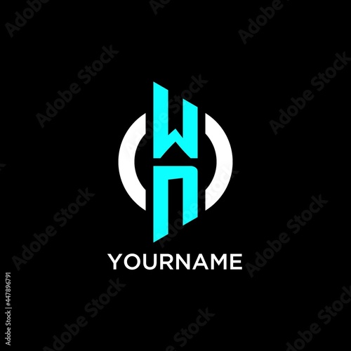 WN circle monogram logo photo