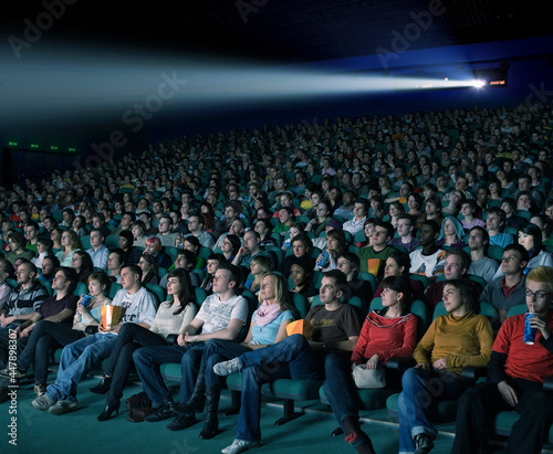 Audience in movie theater