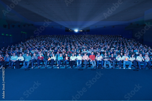 Audience in movie theater