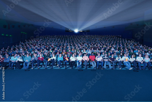 Audience in movie theater