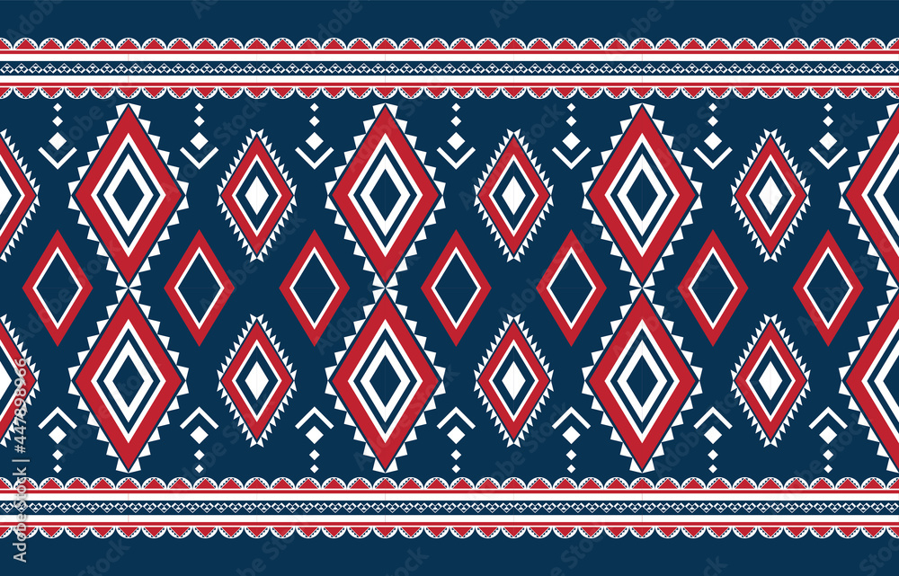 Geometric ethnic oriental ikat pattern traditional Design for background,fabric,wrapping,clothing,wallpaper,Batik,carpet,embroidery style. Geometric ethnic oriental ikat pattern traditional Design for background,fabric,wrapping,clothing,wallpaper,Batik,carpet,embroidery style.