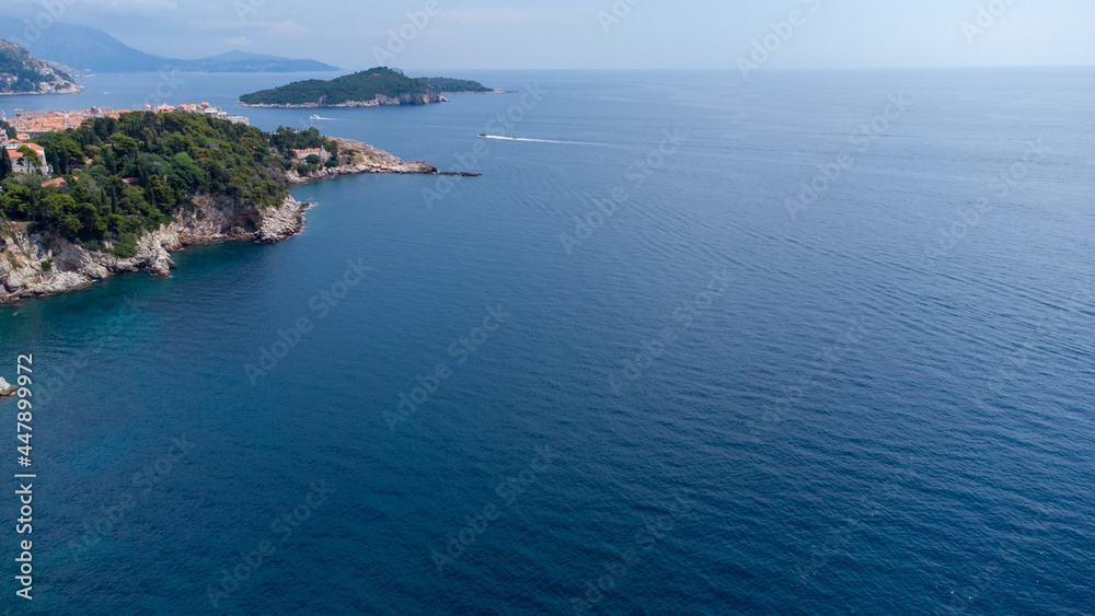 Croatia view of the beautiful blue water