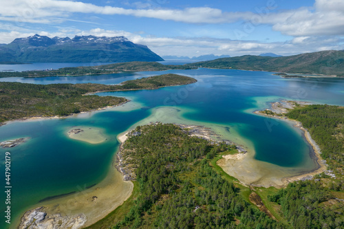 Nordland Northern Norway Landscape Aerial