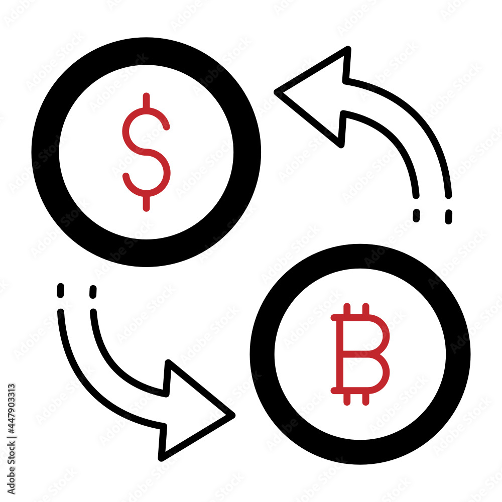 Bitcon to Cash Vector Icon Design, Business and Management Symbol, Banking and finance Sign, ECommerce and Delivery Stock, Money Liquidation illustration, Crypto to Dollar Currency Conversion Concept Bitcon to Cash Vector Icon Design, Business and Management Symbol, Banking and finance Sign, ECommerce and Delivery Stock, Money Liquidation illustration, Crypto to Dollar Currency Conversion Concept