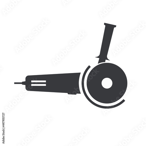 Black filled Sander vector icon isolated on white transparent background.