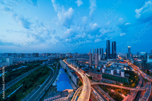 View of city in Shenyang,Liaoning Province,China.