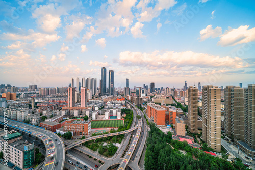 View of the city in Shenyang Liaoning province China.