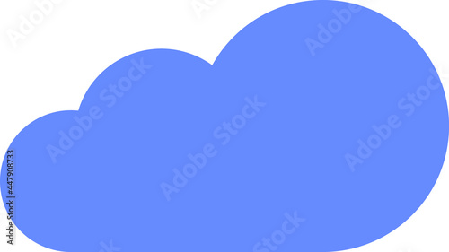 Cloud icon, vector illustration on white backgound