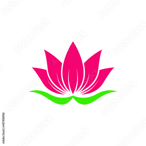 lotus logo icon design template vector