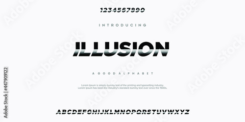 Sport Modern Future bold Alphabet Font. Typography urban style fonts for technology, digital, movie logo bold style. vector illustration