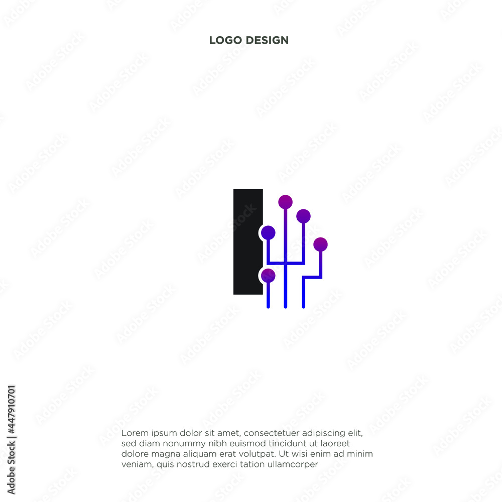 letter i abstract logo design symbol letter mark technology, dot, computer, data, internet. premium vector. letter i abstract logo design symbol letter mark technology, dot, computer, data, internet. premium vector.
