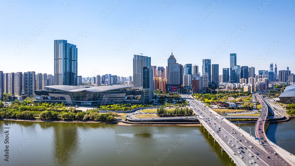 Of Hunhe River in Shenyang City Reflective.