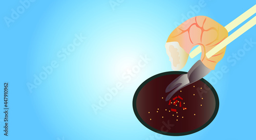 vector fresh shrimp dipping sauce