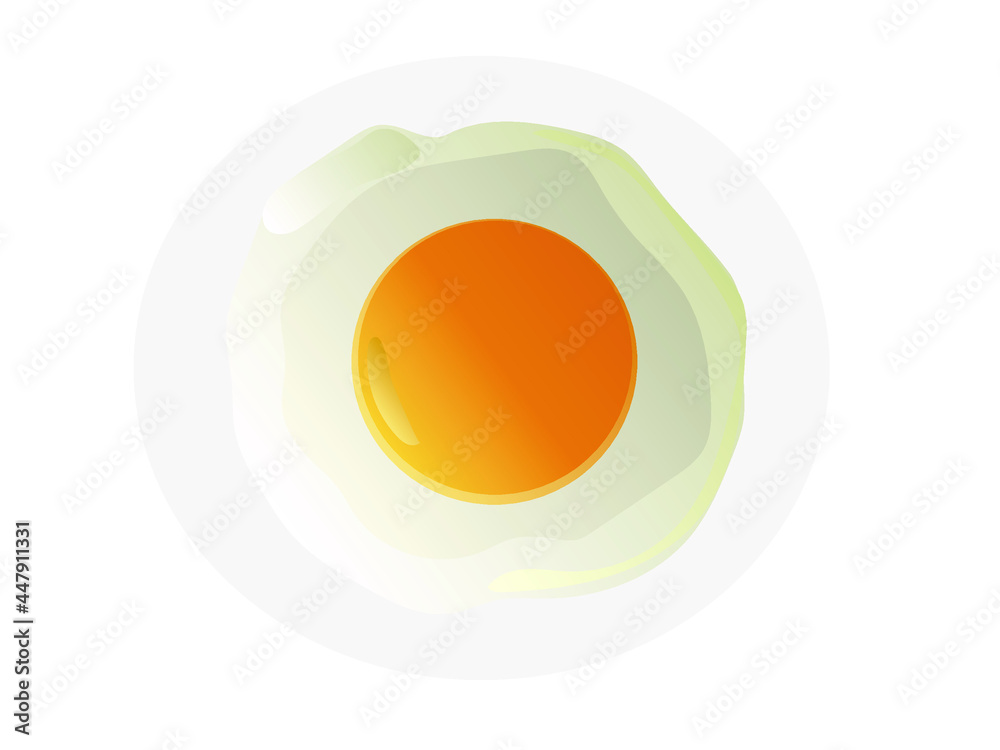 uncooked fried egg vector illustration uncooked fried egg vector illustration
