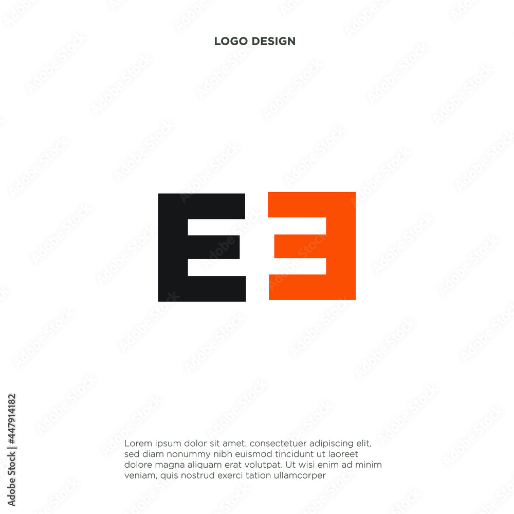 Obraz premium Letter E Professional logo for all kinds of business