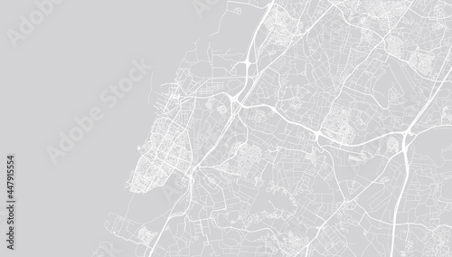 Urban vector city map of Ashdod, Israel, middle east