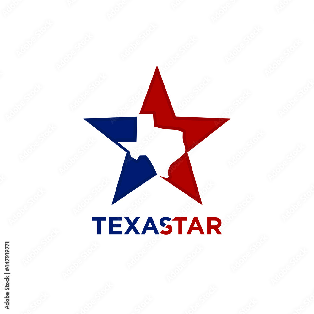 Texas logo design. Lone Star and Texas Map Symbol. Lonestar Vector Illustration. Texas logo design. Lone Star and Texas Map Symbol. Lonestar Vector Illustration.