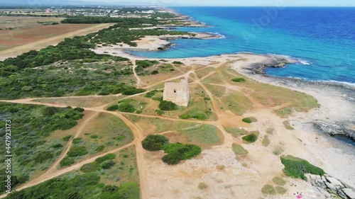 Aerial view of Torre Pozzelle, Ostuni, Italy photo