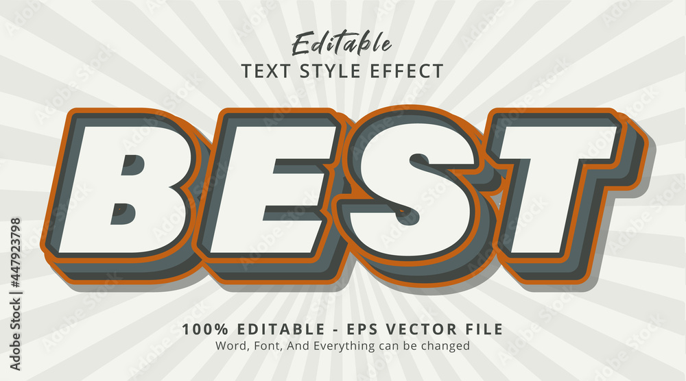 Editable text effect, Best text on headline promo style effect