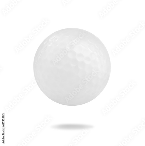 Plastic ball for table tennis isolated on white