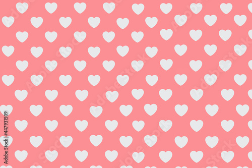  pink background with white hearts