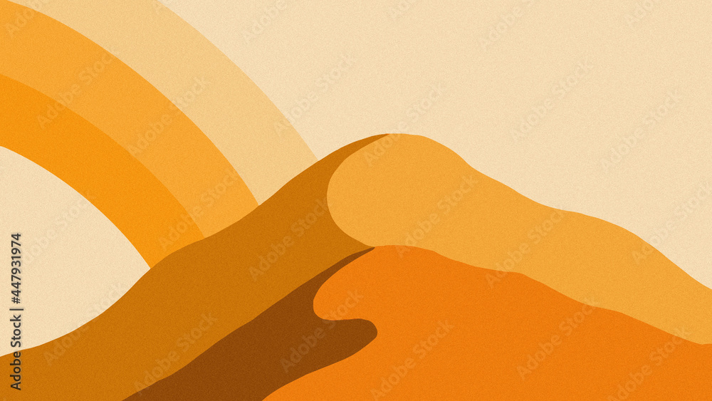 simple landscape illustration of the summer vibes day and night. trendy and minimalist design illustration for decoration and print. simple landscape illustration of the summer vibes day and night. trendy and minimalist design illustration for decoration and print.