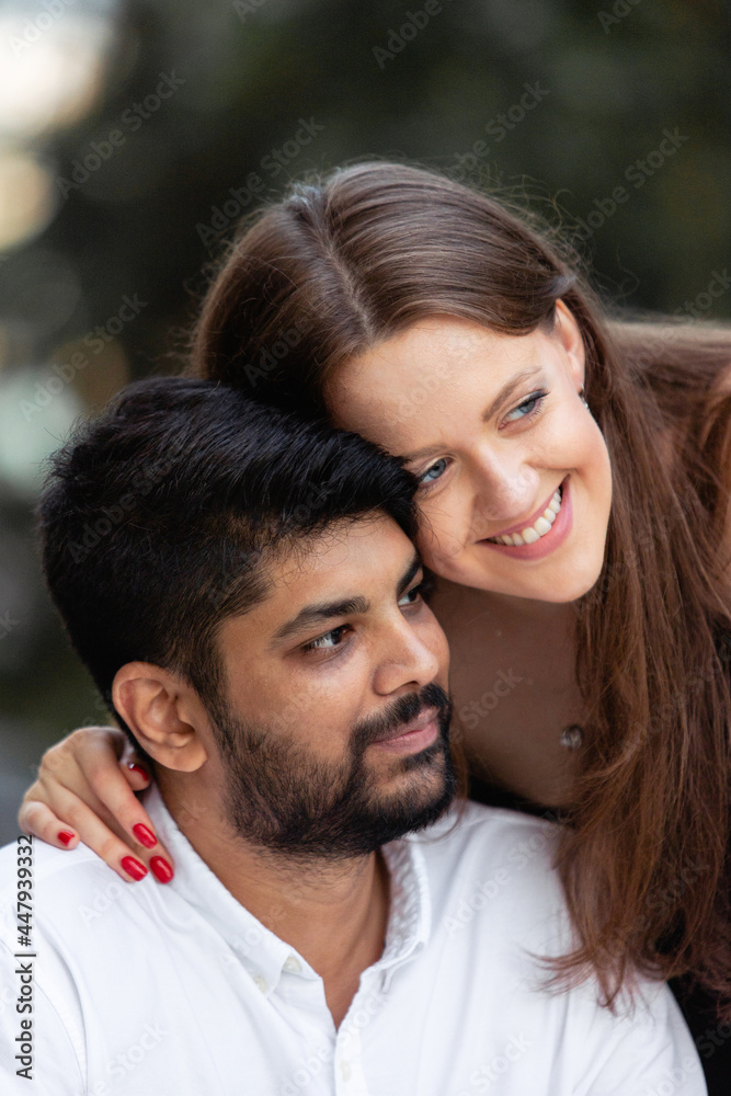 love story of young hindu guy and european beautiful girl at dawn love story of young hindu guy and european beautiful girl at dawn