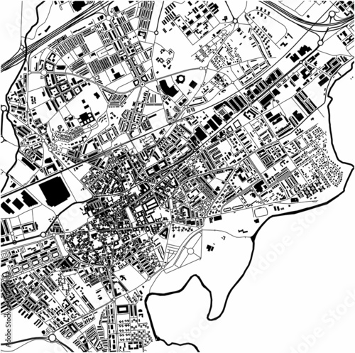 map of the city of Alcala de Henares, Spain