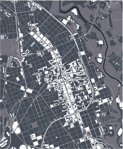 map of the city of Sabadell, Spain