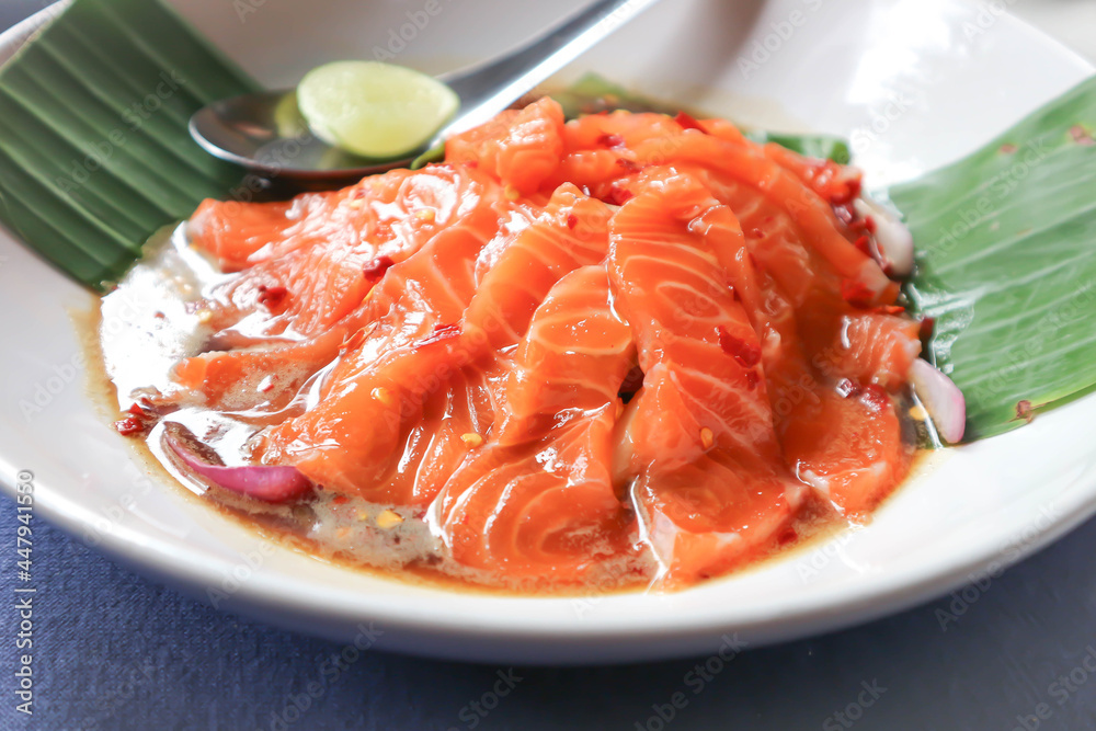 spicy salmon salad or spicy salad , fish salad or salmon salad spicy salmon salad or spicy salad , fish salad or salmon salad
